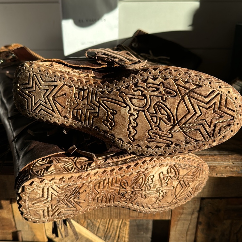 EL VAQUERO chestnut 🤎 BNIB Moccasin Boots Size 37 - Picture 7 of 16